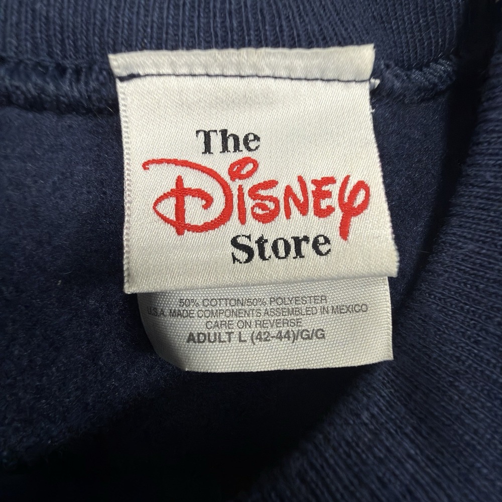 Vintage Disney Store Winnie The Pooh Sweatshirt Large Navy Blue Hawaii Made USA - Picture 7 of 7